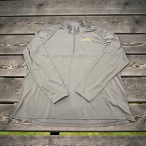 Nike Los Angeles Chargers Dri-FIT 1/4 Zip Pullover Mens XXL Gray NFL